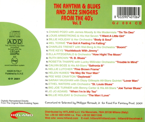 Rhythm & Blues And Jazz From The 40\'s 2 1