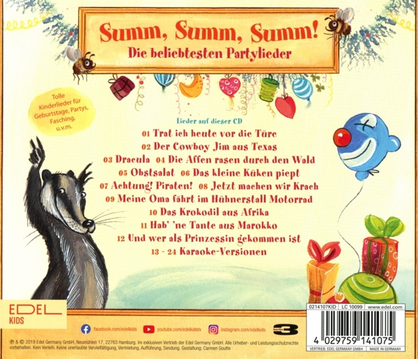 Summ, Summ, Summ-Partylieder 1