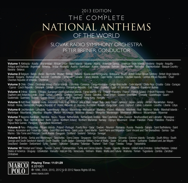Complete National Anthems 2013 Edition 1