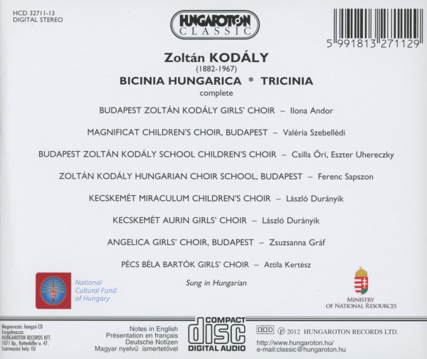 Bicinia Hungarica/ Tricinia 1