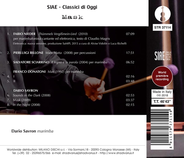 Mask-Werke für Marimba 1