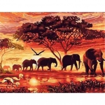 Pracht Creatives Hobby Gmbh - Diamond Painting Elefanten 30x40 cm