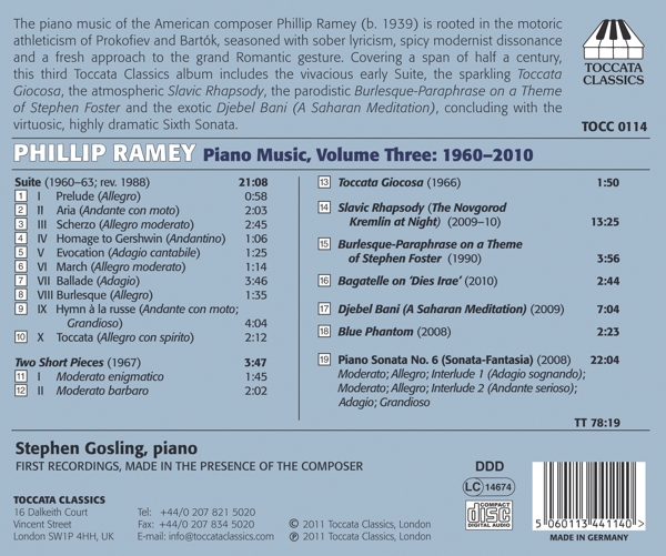 Ramey Piano Music Vol.3 1