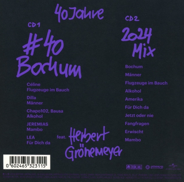 Bochum (40 Jahre Edition) 2CD 1