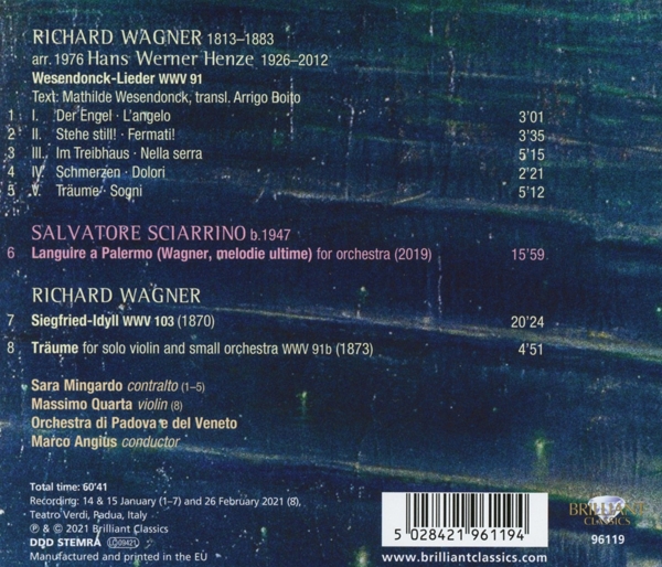 Wagner/ Henze:Wesendonck Lieder 1