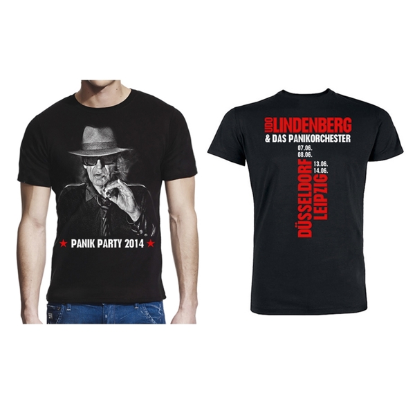 spøgelse hjul Indskrive Udo Lindenberg -Panik Party 2014 T-Shirt XL Black -Warner Music  International Shirt Grooves.land/Playthek