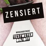 Menschabstinenz - TESTOSTER ON/OFF (White-Red Marbled Vinyl)