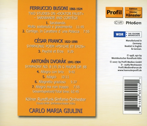 Sarabande/ Psyche/ Sinfonie 8 1