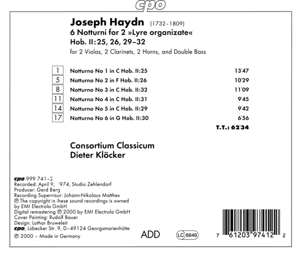 Notturni H 2:252629-32 1