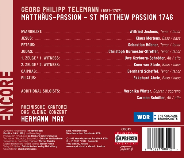 Matthäus-Passion 1
