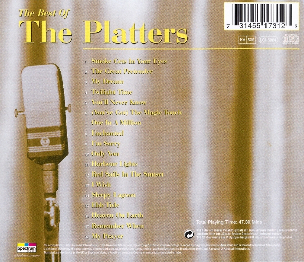 BEST OF THE PLATTERS THE 1