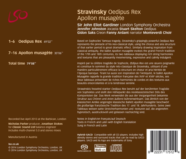 Oedipus Rex/ Apollon musagete 1