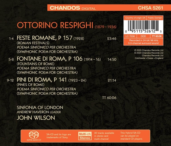 John Wilson / Sinfonia Of London 1