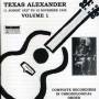 Texas Alexander - Complete Recorded Works 1927-1950 Vol. 1 (1927-28)