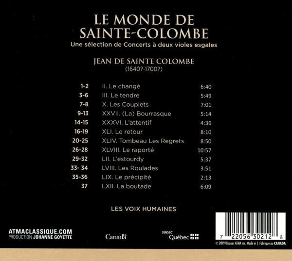 Le Monde de Sainte-Colombe 1