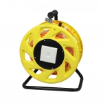 Synergy 21 Kabel, Dosen, Etc. - Kabeltrommel, CAT6A, 50m, CAT7A Rohkabel S-STP(S/FTP), mit 2x Buchsen RJ45(CAT6A), LSZH, Synergy 21