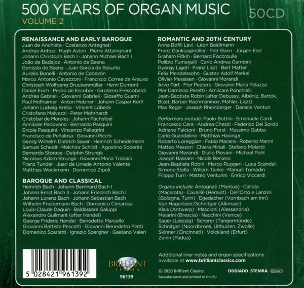 500 Years Of Organ Music Vol.2 1