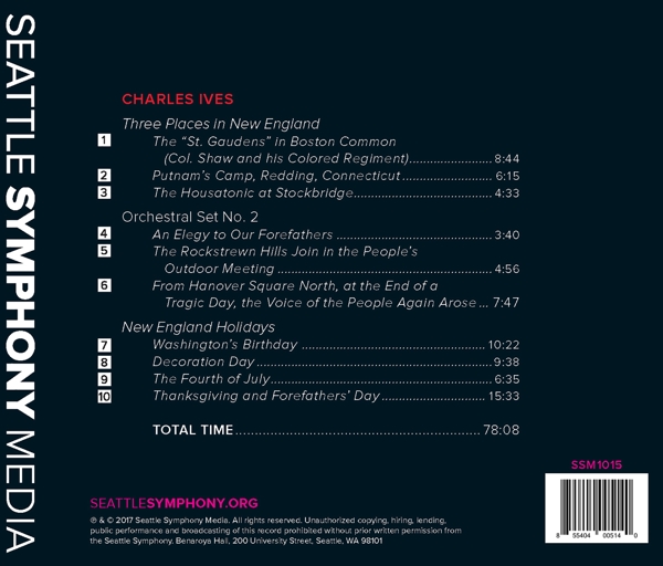 Three Places in New England/ Orchestral Set 2/ + 1