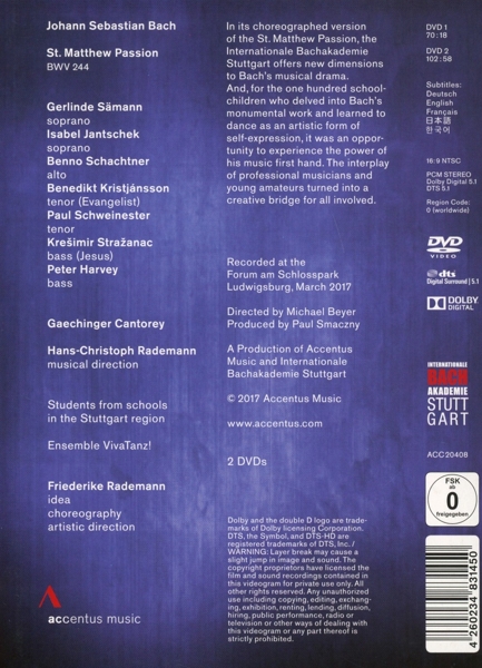 Rademann, Hans-Christoph/ Gaechinger Cantorey/ + 1