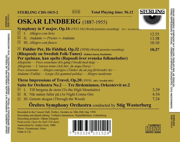 Lindberg:Sinfonie F-Dur/ + 1