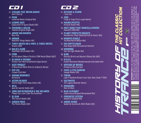 History Of Trance Vol. 2 - Classic Hit Collection 1