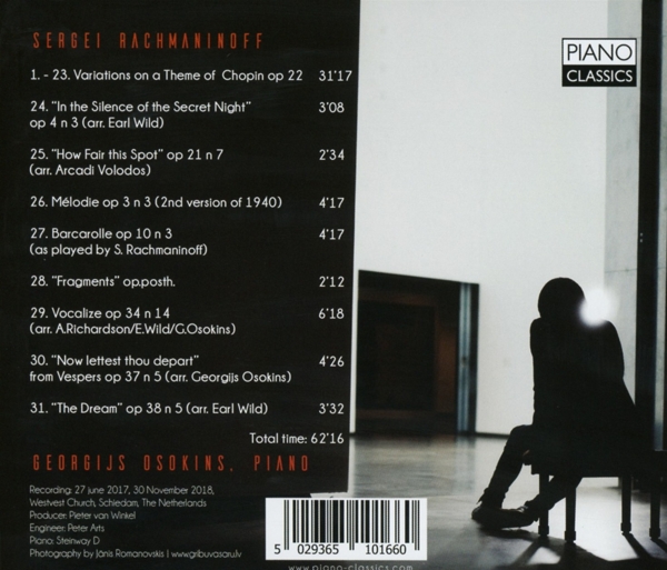Rachmaninow:Chopin Variations/ Song Transcriptions 1