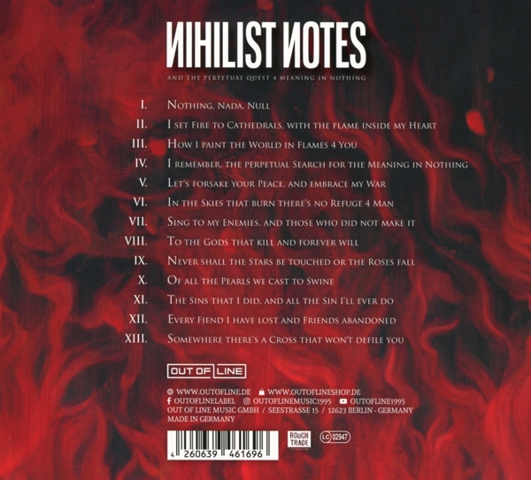 Nihilist Notes (And the perpetual Quest 4 Meaning) 1