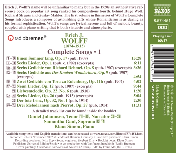 Sämtliche Lieder, Vol. 1 1