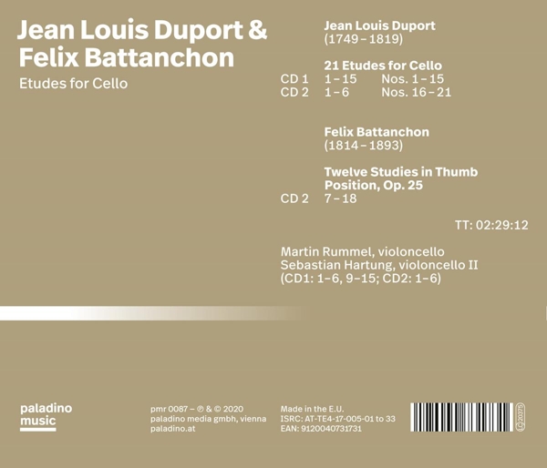 Etüden für Cello 1