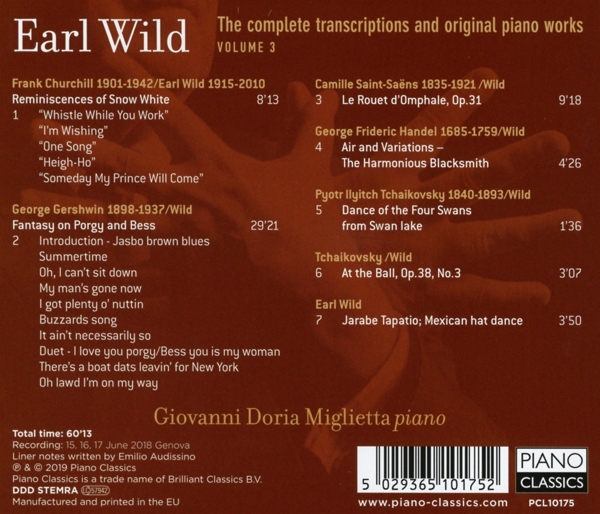 Wild:Complete Transcriptions And Piano Works 1