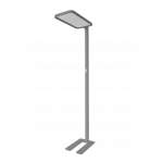 Synergy 21 Led - office line Stehlampe grau, dimmbar