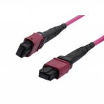 Synergy 21 Kabel, Dosen, Etc. - Cable de conexin hembra LWL-MTP OM4 LowLoss (ELite), 12 fibras, tipo B cruzado, negro violeta, 3 m, Synergy 21, 