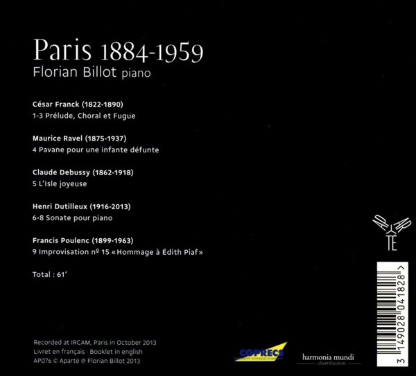 Klavierstücke Paris 1884-1959 1