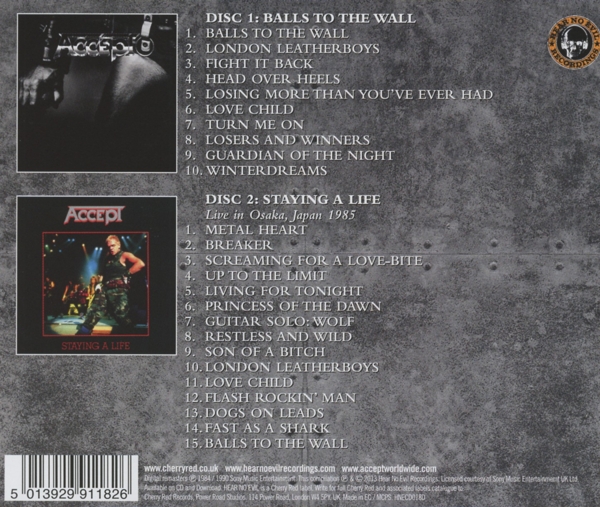 Balls To The Wall (2CD Expanded Edition) 1
