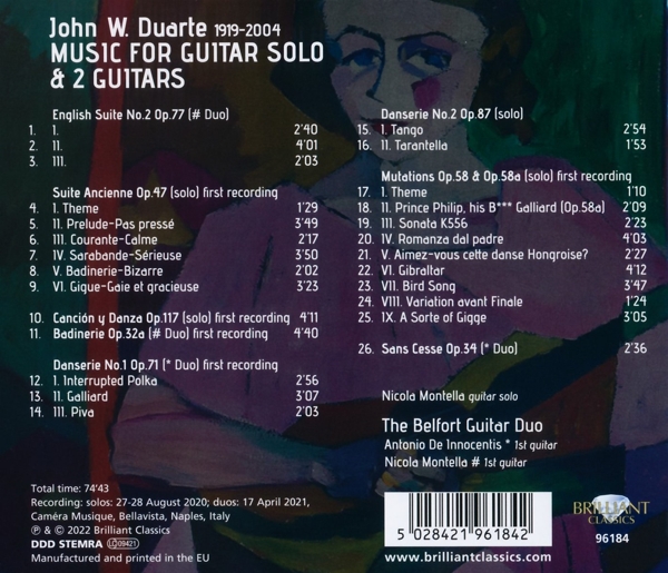 Duarte:Music For Guitar Solo And 2 Guitars, Vol.1 1