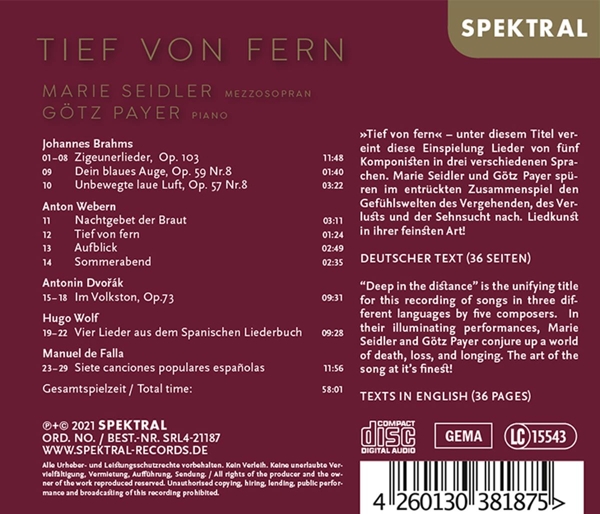 Tief von Fern-Lieder 1