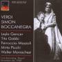 Gencer / Gobbi / Picchi / Mazzoli / Rossi / + - Simon Boccanegra