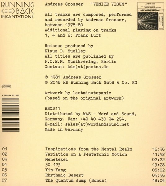 Venite Visum (Remastered Digipak CD) 1