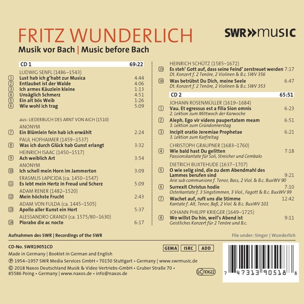 Musik vor Bach 1