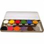 Corvus A190612 -12 Farben Inkl. 2 P Eulenspiegel: Schminke - 212004 12 Farben Metall-Pal