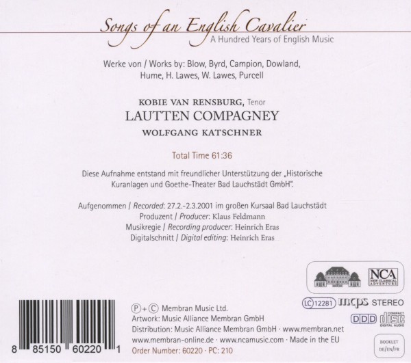 Songs Of An English Caval 1