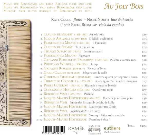 Au Joly Bois-Musik für Flöte und Laute 1