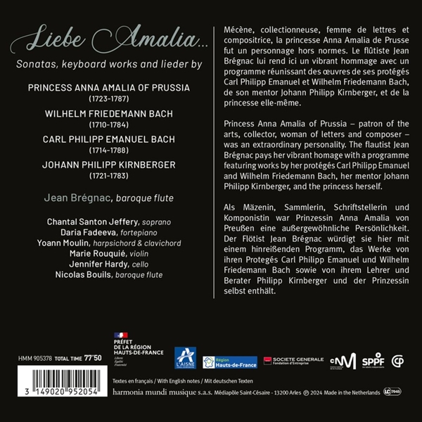 Liebe Amalia...(Sonatas, keyboard works and lieder 1