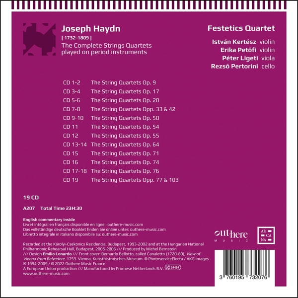 Die Streichquartette, auf histor. Instrumenten Die Streichquartette, auf histor. Instrumenten
