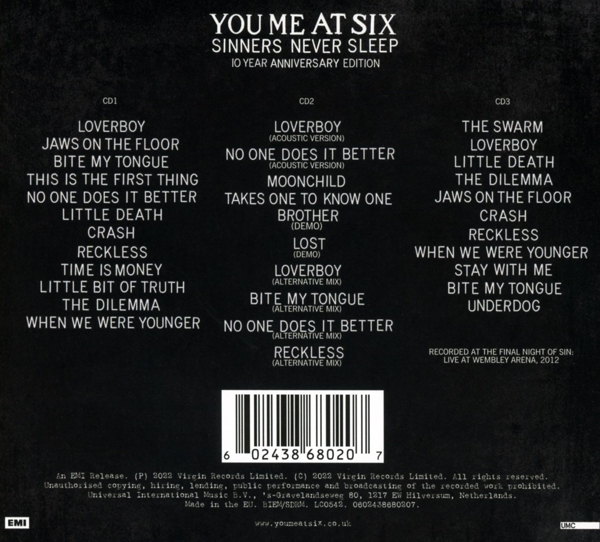 Sinners Never Sleep (3cd Deluxe) 1