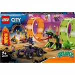 LEGO - 60339 Ensemble de double boucle City Stuntz Stunt Show, jouet de construction