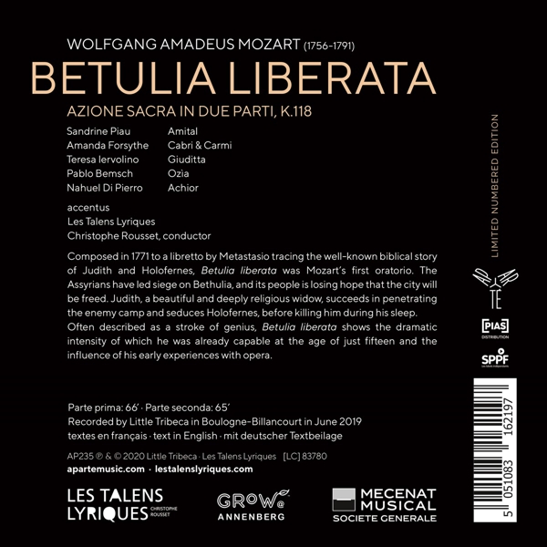 La Betulia Liberata KV 118 1