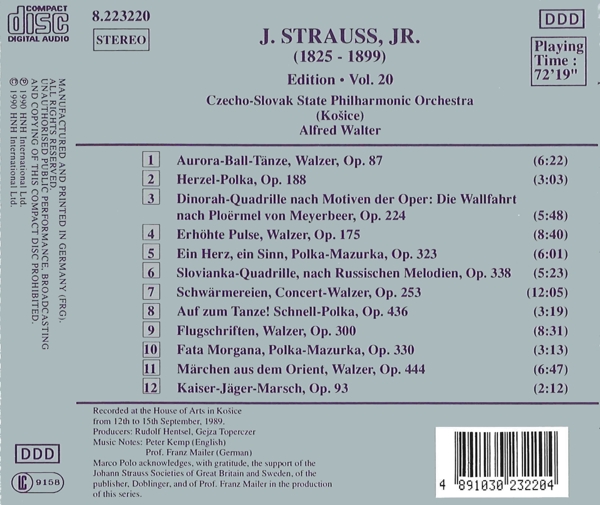 J.Strauss, Jr.Edition Vol.20 1