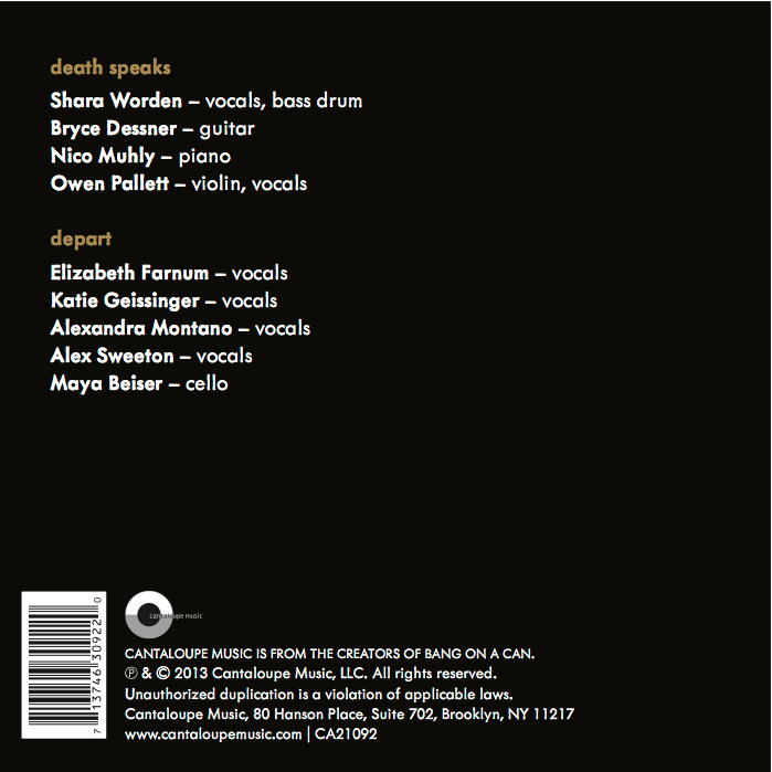 Death Speaks/ Depart 1