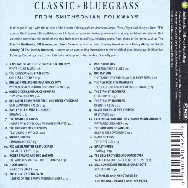 Classic Bluegrass from Smithsonian Folkways 1